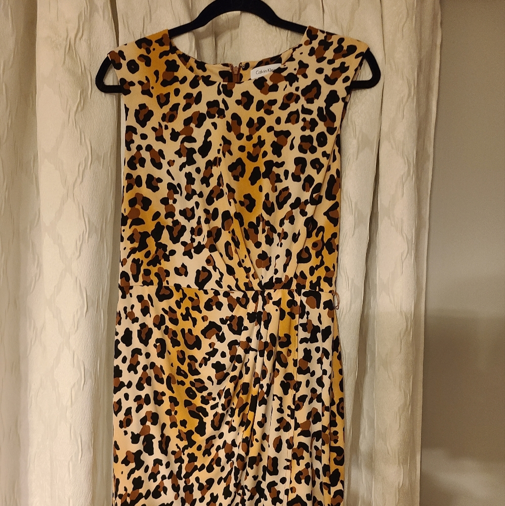 Calvin Klein leopard print dress